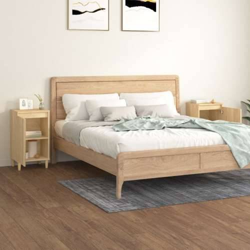 Noćni ormarići 2 kom boja hrasta 40x35x70 cm konstruirano drvo - sonoma hrast 2 Cijena