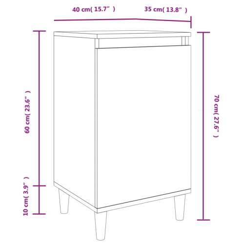 Noćni ormarići 2 kom boja hrasta 40x35x70 cm konstruirano drvo - sonoma hrast 2 Cijena