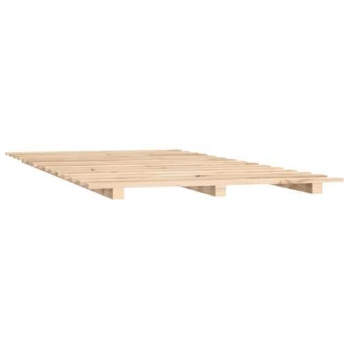 Okvir za krevet 90 x 200 cm od masivne borovine - Prirodna 90 x 200 cm Cijena