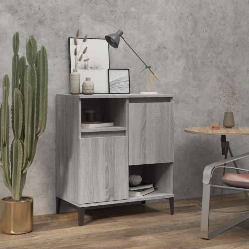 Komoda sivog hrasta sonome 60x35x70 cm od konstruiranog drva - Sivi hrast sonoma 1 Cijena
