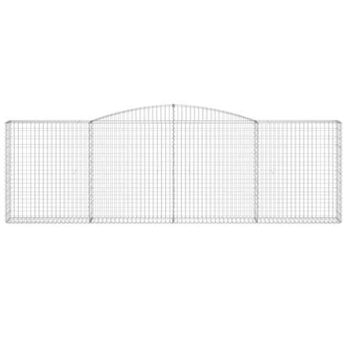 Gabion - Gabion ograde - Gabionska košara s lukom 400x30x120/140 cm pocinčano željezo - 400 x 30 x 120/140 cm 1 Cijena