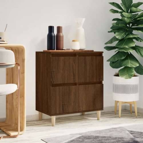 Komoda boja smeđeg hrasta 60 x 35 x 70 cm konstruirano drvo - Smeđi hrast 1 Cijena