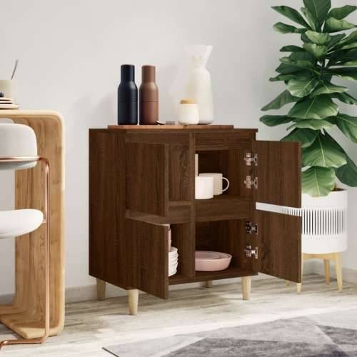 Komoda boja smeđeg hrasta 60 x 35 x 70 cm konstruirano drvo - Smeđi hrast 1 Cijena