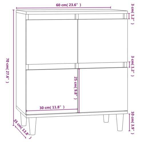 Komoda boja smeđeg hrasta 60 x 35 x 70 cm konstruirano drvo - Smeđi hrast 1 Cijena