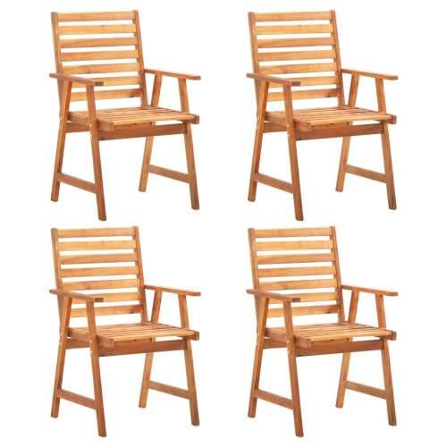 Vrtna garnitura - 5-dijelni vrtni blagovaonski set od masivnog bagremovog drva - Dužina stola 110 cm 4 Cijena