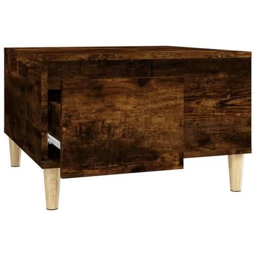Stolić za kavu boja hrasta 55 x 55 x 36,5 cm konstruirano drvo - Dimljeni hrast 1 Cijena