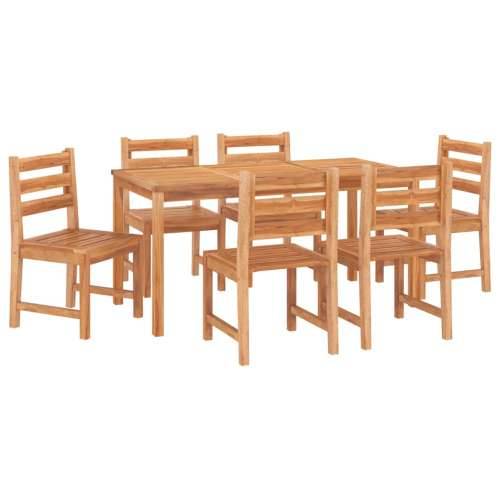 Vrtna garnitura - 7-dijelni vrtni blagovaonski set od masivne tikovine - Dužina stola 160 cm 6 Cijena