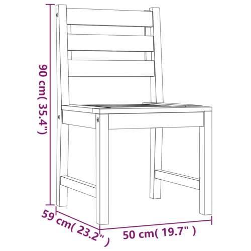 Vrtna garnitura - 7-dijelni vrtni blagovaonski set od masivne tikovine - Dužina stola 160 cm 6 Cijena