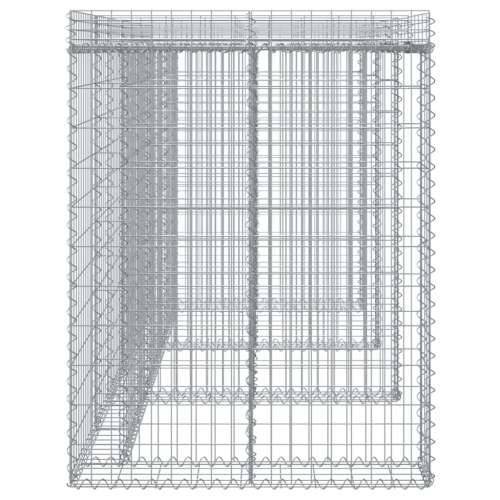 Gabionski zid za kantu za smeće 270x91x120 cm pocinčano željezo - 3 kante 1 Cijena