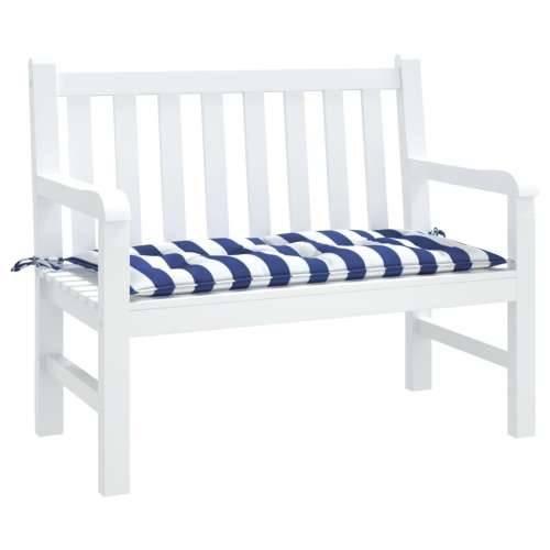 Jastuk za vrtnu klupu plavo-bijeli prugasti 100x50x7 cm tkanina Cijena