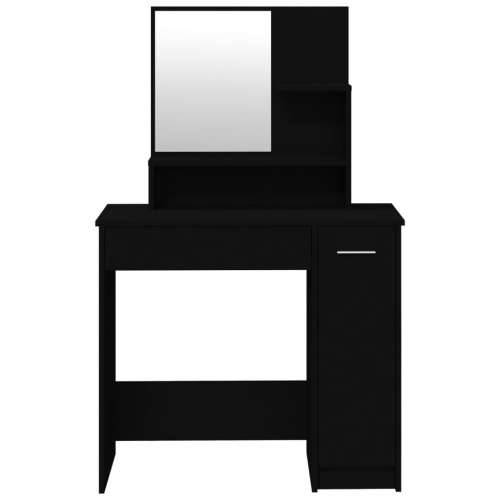 Toaletni stolić s ogledalom crni 86,5 x 35 x 136 cm Cijena