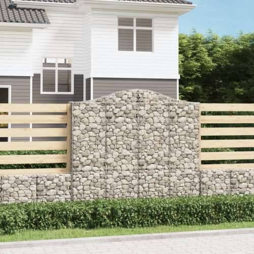 Lučne gabionske košare 4 kom 200x30x180/200cm pocinčano željezo 200 x 30 x 180/200 cm 4 Cijena