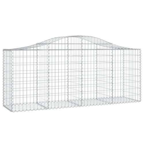 Lučne gabionske košare 6 kom 200x50x80/100 cm pocinčano željezo - 200 x 50 x 80/100 cm 6 Cijena