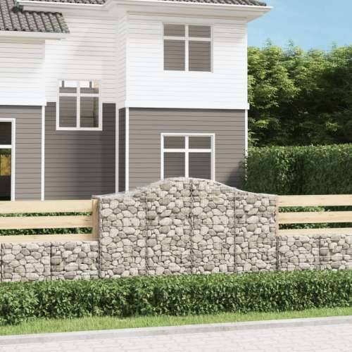 Lučne gabionske košare 11kom 200x50x120/140cm pocinčano željezo - 200 x 50 x 120/140 cm 11 Cijena