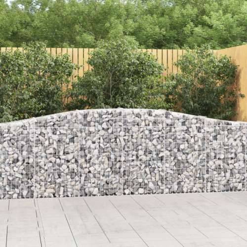 Lučne gabionske košare 4 kom 400x30x80/100 cm pocinčano željezo - 400 x 30 x 80/100 cm 4 Cijena