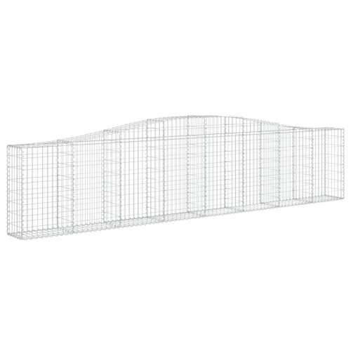 Lučne gabionske košare 4 kom 400x30x80/100 cm pocinčano željezo - 400 x 30 x 80/100 cm 4 Cijena