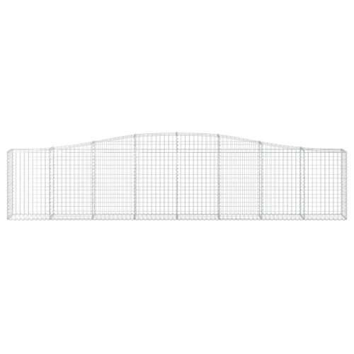 Lučne gabionske košare 4 kom 400x30x80/100 cm pocinčano željezo - 400 x 30 x 80/100 cm 4 Cijena