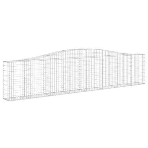 Lučne gabionske košare 6 kom 400x30x80/100 cm pocinčano željezo - 400 x 30 x 80/100 cm 6 Cijena