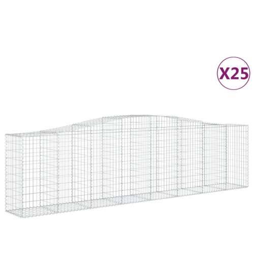 Lučne gabionske košare 25kom 400x50x100/120cm pocinčano željezo - 400 x 50 x 100/120 cm 25 Cijena