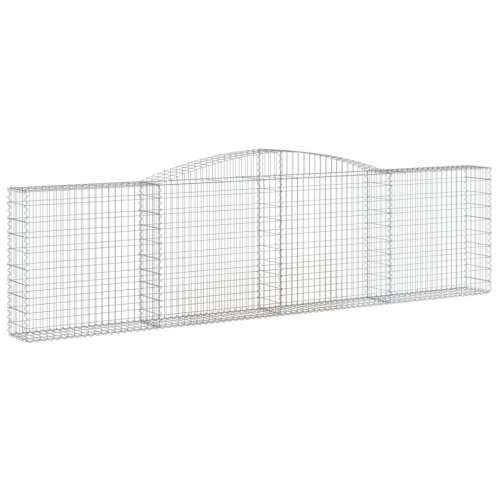 Lučne gabionske košare 8 kom 400x30x100/120cm pocinčano željezo - 400 x 30 x 100/120 cm 8 Cijena