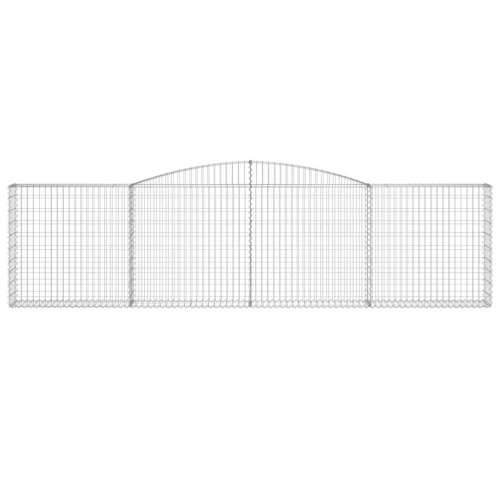 Lučne gabionske košare 8 kom 400x30x100/120cm pocinčano željezo - 400 x 30 x 100/120 cm 8 Cijena