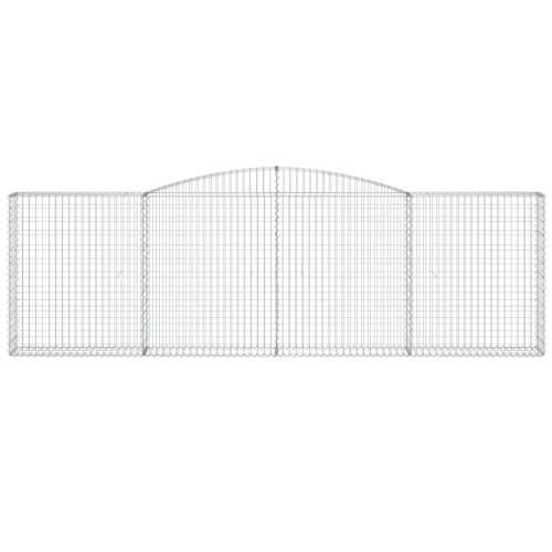 Lučne gabionske košare 8 kom 400x30x120/140cm pocinčano željezo - 400 x 30 x 120/140 cm 8 Cijena
