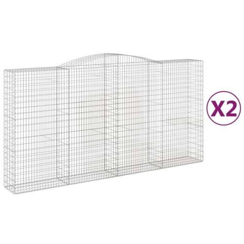Lučne gabionske košare 2 kom 400x50x200/220cm pocinčano željezo - 400 x 50 x 200/220 cm 2 Cijena