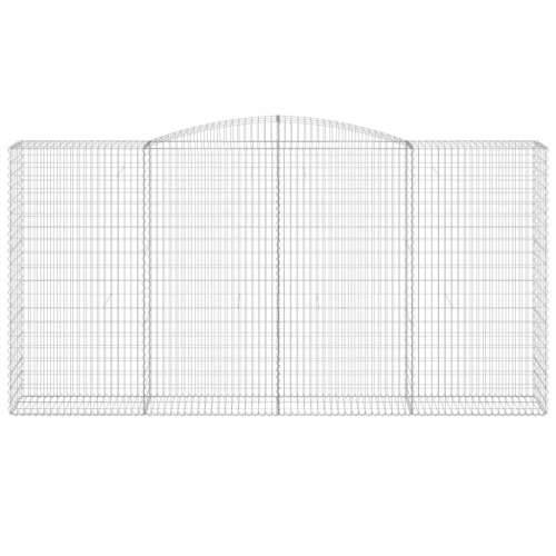 Lučne gabionske košare 2 kom 400x50x200/220cm pocinčano željezo - 400 x 50 x 200/220 cm 2 Cijena