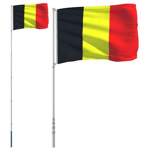Belgijska zastava i jarbol 5,5 m aluminijski Cijena