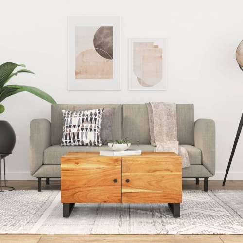 Stolić za kavu 80x50x40 cm od drva bagrema i konstruiranog drva - Smeđa 1 Cijena
