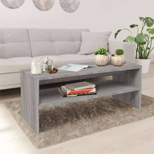 Stolić za kavu boja hrasta sonome 100x40x40cm konstruirano drvo - Sivi hrast sonoma 1 Cijena