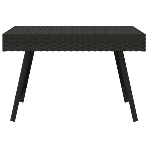 Sklopivi bočni stolić crni 60 x 40 x 38 cm od poliratana - Crna 1 Cijena