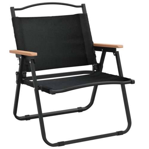 Stolice za kampiranje 2 kom crne 54x43x59 cm od tkanine Oxford - Crna 54 x 43 x 59 cm 2 Cijena