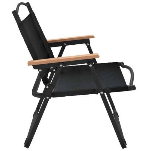 Stolice za kampiranje 2 kom crne 54x43x59 cm od tkanine Oxford - Crna 54 x 43 x 59 cm 2 Cijena