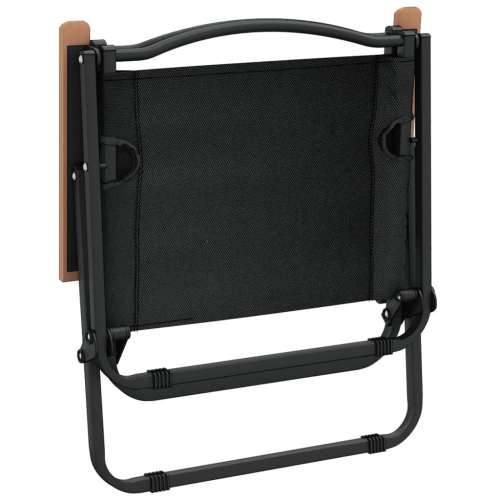 Stolice za kampiranje 2 kom crne 54x43x59 cm od tkanine Oxford - Crna 54 x 43 x 59 cm 2 Cijena