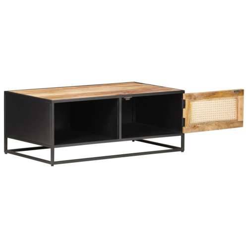 Stolić za kavu 90x50x35 cm grubo drvo manga i prirodna trska Cijena