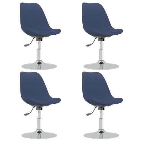 Okretne blagovaonske stolice od tkanine 4 kom plave Cijena