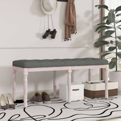 Klupa tamnosiva 110x40x49 cm od tkanine - Siva 110 x 40 x 49 cm Cijena