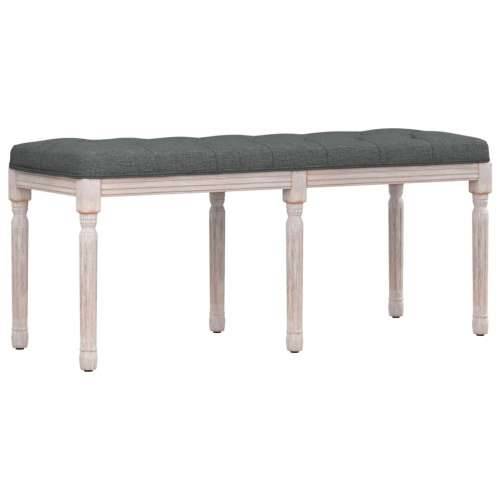 Klupa tamnosiva 110x40x49 cm od tkanine - Siva 110 x 40 x 49 cm Cijena