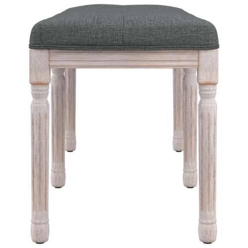 Klupa tamnosiva 110x40x49 cm od tkanine - Siva 110 x 40 x 49 cm Cijena