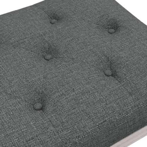Klupa tamnosiva 110x40x49 cm od tkanine - Siva 110 x 40 x 49 cm Cijena