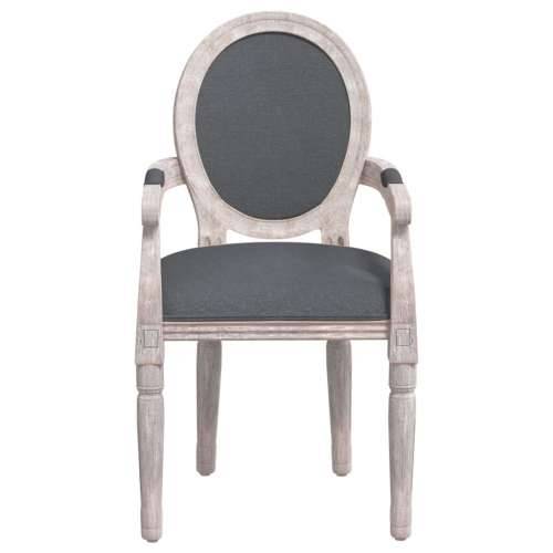 Blagovaonska stolica tamnosiva 54 x 56 x 96,5 cm od tkanine - Siva 1 Cijena