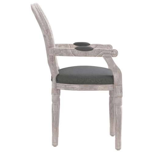 Blagovaonska stolica tamnosiva 54 x 56 x 96,5 cm od tkanine - Siva 1 Cijena