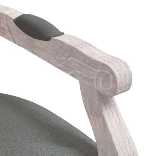 Blagovaonska stolica tamnosiva 54 x 56 x 96,5 cm od tkanine - Siva 1 Cijena