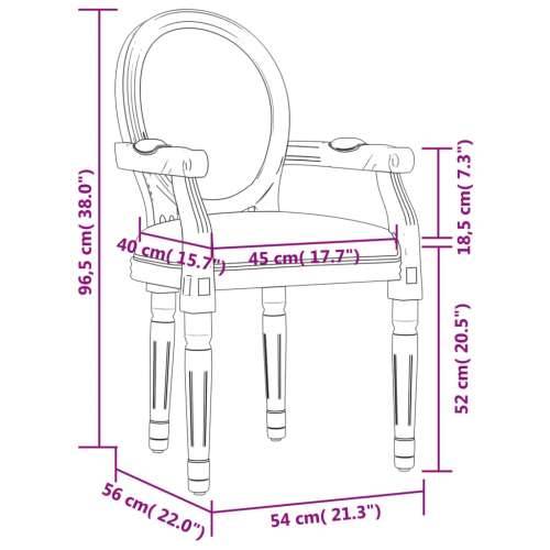 Blagovaonska stolica tamnosiva 54 x 56 x 96,5 cm od tkanine - Siva 1 Cijena