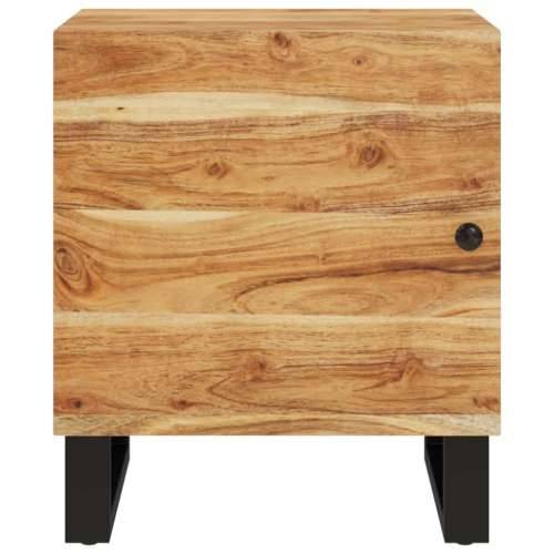 Noćni ormarić 40 x 33 x 46 cm od masivnog bagremovog drva - 1 Masivno bagremovo drvo Cijena