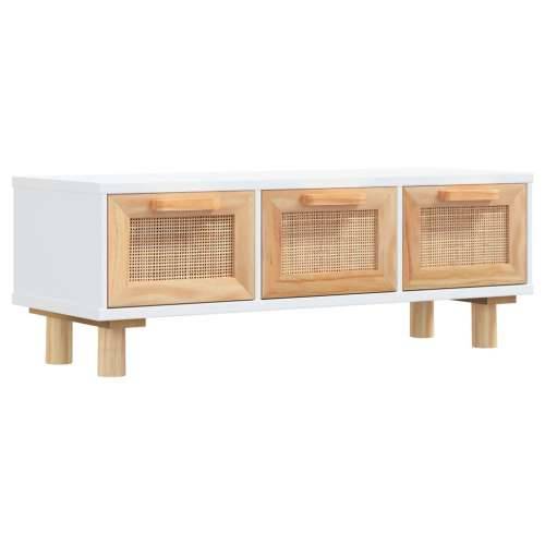Stolić za kavu bijeli 80x40x30 cm konstruirano drvo i borovina - Bijela 1 Cijena