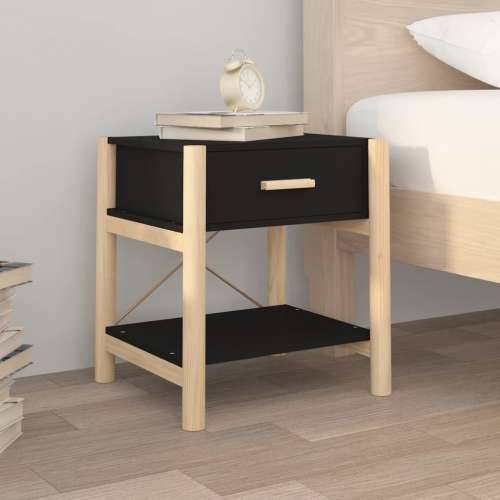Noćni ormarići 2 kom crni 42 x 38 x 45 cm od konstruiranog drva - Crna 2 Cijena