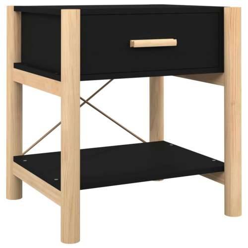 Noćni ormarići 2 kom crni 42 x 38 x 45 cm od konstruiranog drva - Crna 2 Cijena