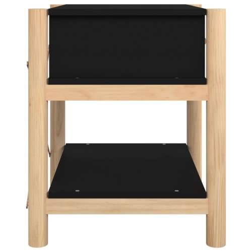 Noćni ormarići 2 kom crni 42 x 38 x 45 cm od konstruiranog drva - Crna 2 Cijena